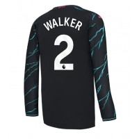 Camiseta Manchester City Kyle Walker #2 Tercera Equipación Replica 2023-24 mangas largas